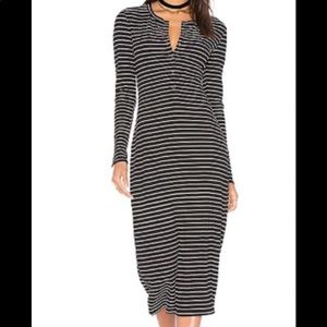 Black striped maxi dress Privacy Please